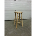 Wood 4 Leg Swivel Stool, 25.5 in. High